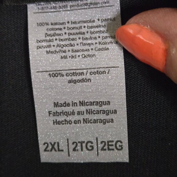 Harley Davidson NWT Black Logo Tee Shirt Manchester NH Size 2XL - Picture 6 of 6